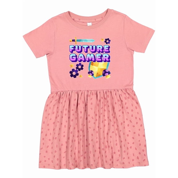 Inktastic Future Gamer Video Games Girls Toddler Dress