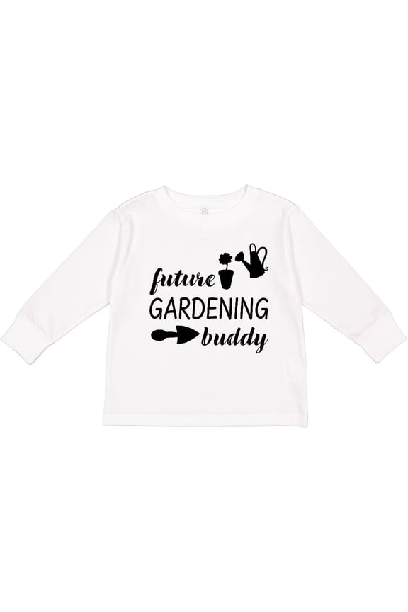 Future Gardening Buddy Boys or Girls Long Sleeve Toddler T-Shirt