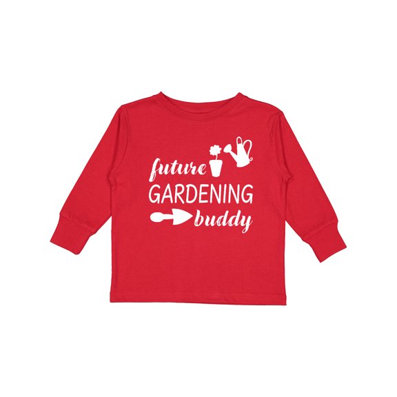 Inktastic Future Gardening Buddy Boys or Girls Long Sleeve Toddler T-Shirt