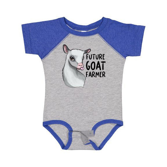 Inktastic Future Goat Farmer Boys or Girls Baby Bodysuit