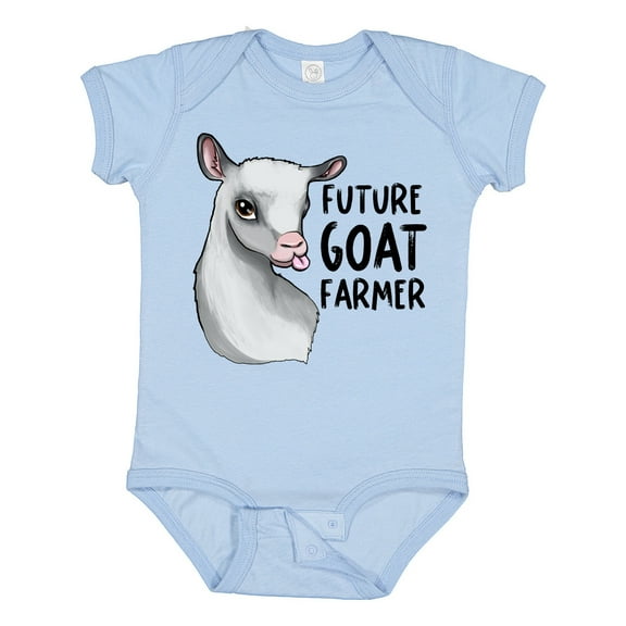 Inktastic Future Goat Farmer Boys or Girls Baby Bodysuit