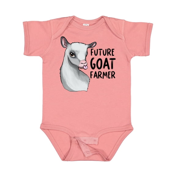 Inktastic Future Goat Farmer Boys or Girls Baby Bodysuit