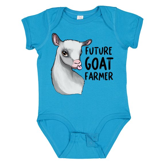 Inktastic Future Goat Farmer Boys or Girls Baby Bodysuit