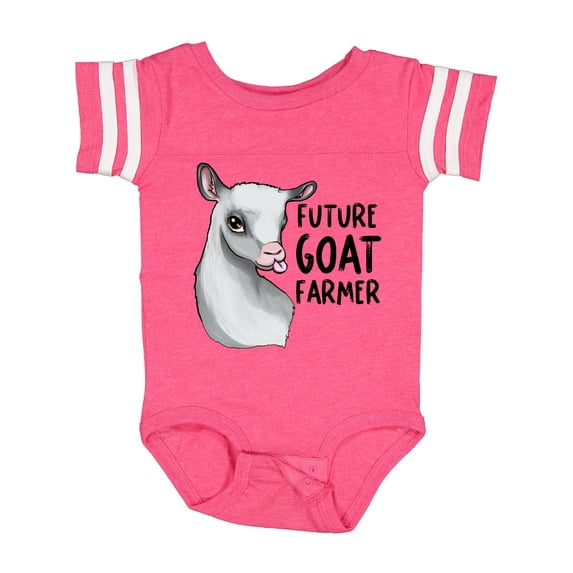 Inktastic Future Goat Farmer Boys or Girls Baby Bodysuit