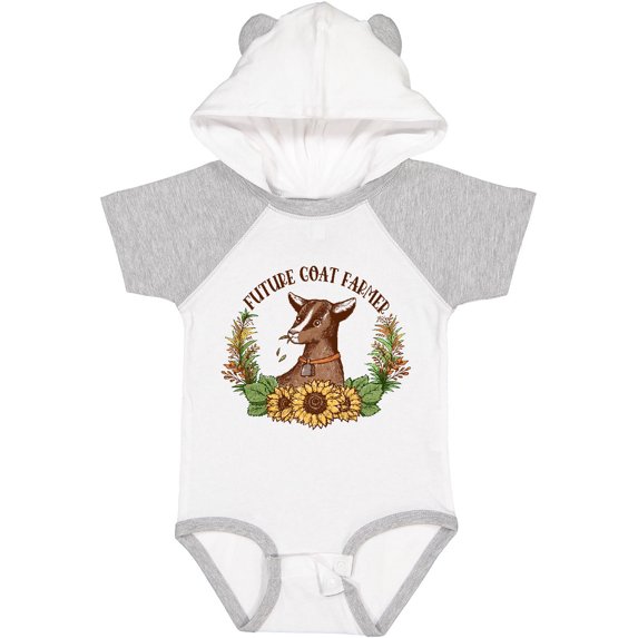 Inktastic Future Goat Farmer Boys or Girls Baby Bodysuit