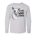 thumbnail image 1 of Inktastic Future Goat Farmer Long Sleeve Youth T-Shirt, 1 of 5