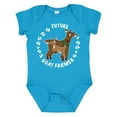 thumbnail image 1 of Inktastic Future Goat Farmer with Cute Goats and Hoof Prints Boys or Girls Baby Bodysuit, 1 of 5
