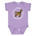 thumbnail image 1 of Inktastic Future Goat Farmer with Cute Goats and Hoof Prints Boys or Girls Baby Bodysuit, 1 of 5