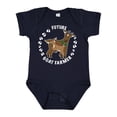 thumbnail image 1 of Inktastic Future Goat Farmer with Cute Goats and Hoof Prints Boys or Girls Baby Bodysuit, 1 of 5