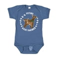 thumbnail image 1 of Inktastic Future Goat Farmer with Cute Goats and Hoof Prints Boys or Girls Baby Bodysuit, 1 of 5