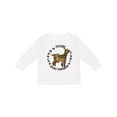 thumbnail image 1 of Inktastic Future Goat Farmer with Cute Goats and Hoof Prints Boys or Girls Long Sleeve Toddler T-Shirt, 1 of 5