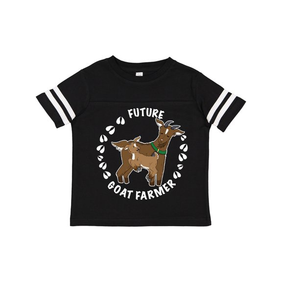 Inktastic Future Goat Farmer with Cute Goats and Hoof Prints Boys or Girls Toddler T-Shirt