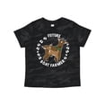 thumbnail image 1 of Inktastic Future Goat Farmer with Cute Goats and Hoof Prints Boys or Girls Toddler T-Shirt, 1 of 5