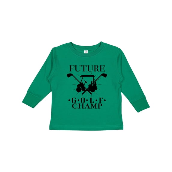 Inktastic Future Golf Champ Childs Golfing Boys or Girls Long Sleeve Toddler T-Shirt
