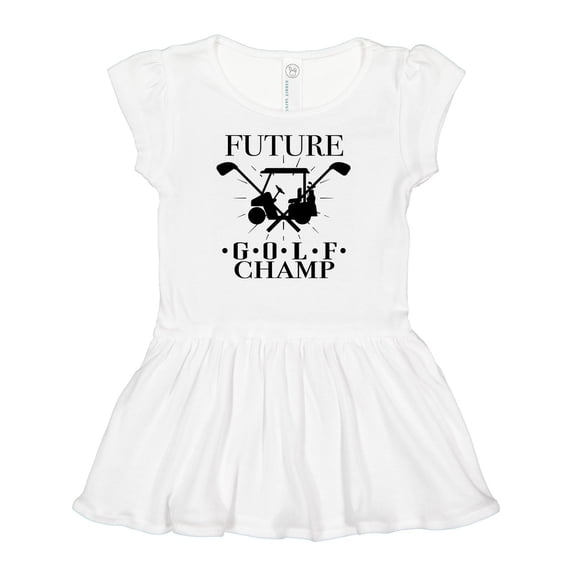 Inktastic Future Golf Champ Childs Golfing Girls Baby Dress