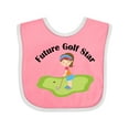 thumbnail image 1 of Inktastic Future Golf Star Girls Golfing Girls Baby Bib, 1 of 4