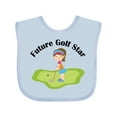 thumbnail image 1 of Inktastic Future Golf Star Girls Golfing Girls Baby Bib, 1 of 4