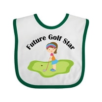 Inktastic Future Golf Star Girls Golfing Girls Baby Bib