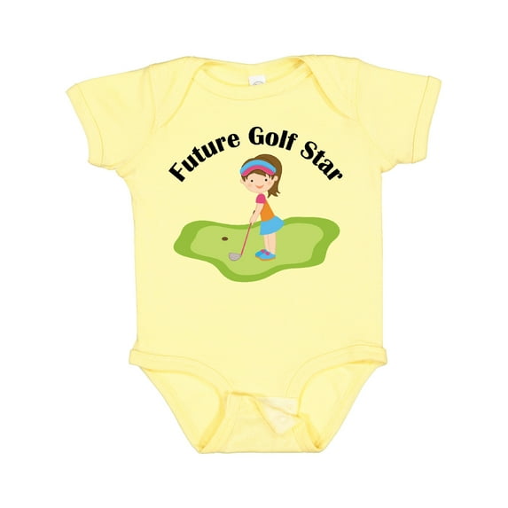 Inktastic Future Golf Star Girls Golfing Girls Baby Bodysuit