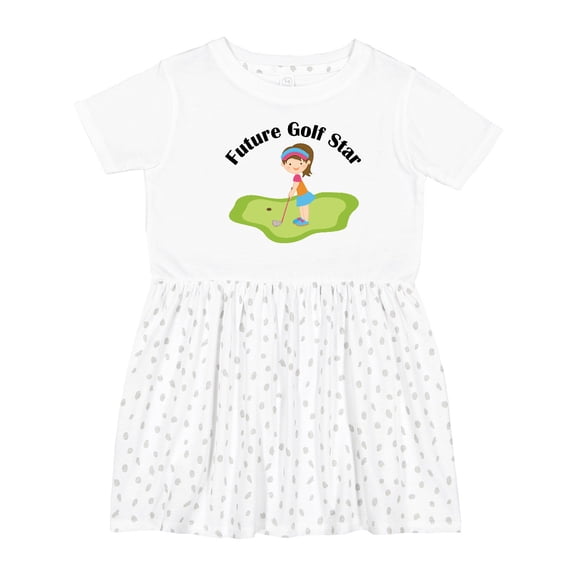Inktastic Future Golf Star Girls Golfing Girls Toddler Dress