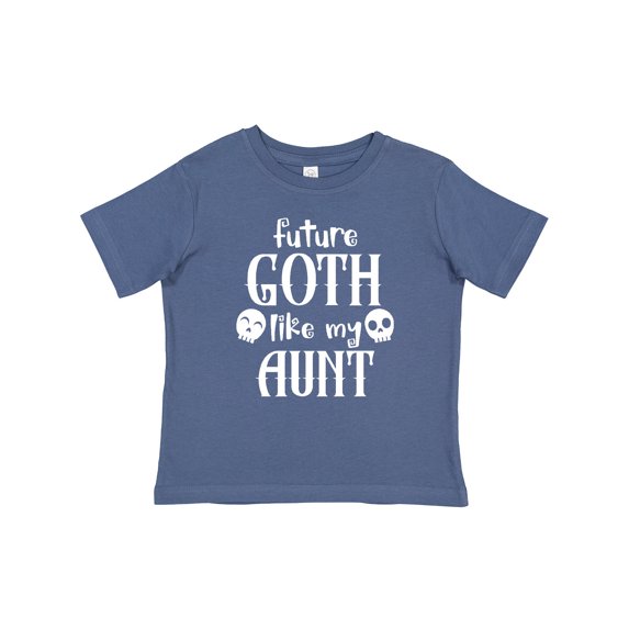 Inktastic Future Goth Like My Aunt with Skulls Boys or Girls Baby T-Shirt