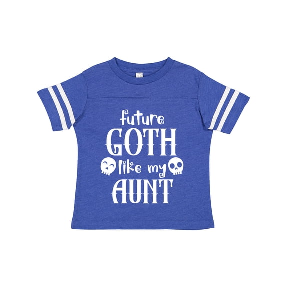 Inktastic Future Goth Like My Aunt with Skulls Boys or Girls Toddler T-Shirt