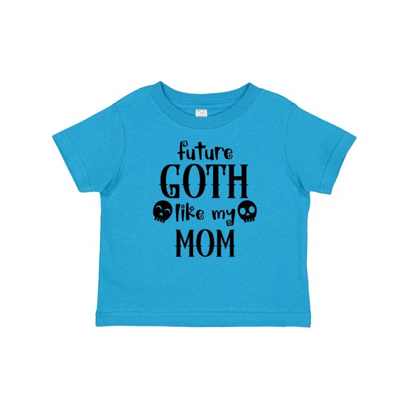Inktastic Future Goth Like My Mom with Skulls Boys or Girls Baby T-Shirt
