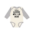 thumbnail image 1 of Inktastic Future Goth Like My Mom with Skulls Boys or Girls Long Sleeve Baby Bodysuit, 1 of 5