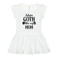 thumbnail image 1 of Inktastic Future Goth Like My Mom with Skulls Girls Toddler Dress, 1 of 5