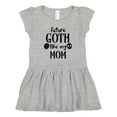 thumbnail image 1 of Inktastic Future Goth Like My Mom with Skulls Girls Toddler Dress, 1 of 5