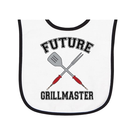 Inktastic Future Grillmaster Bbq Grilling Baby Terry Cloth Bib
