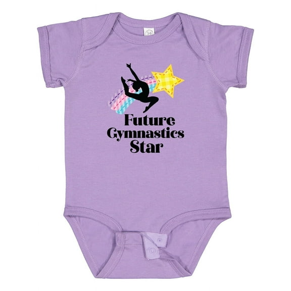Inktastic Future Gymnastics Star Girls Baby Bodysuit