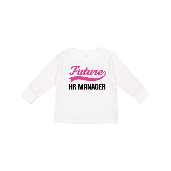 Inktastic Future HR Manager Boys Long Sleeve Toddler T-Shirt