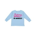 thumbnail image 1 of Inktastic Future HR Manager Boys Long Sleeve Toddler T-Shirt, 1 of 5