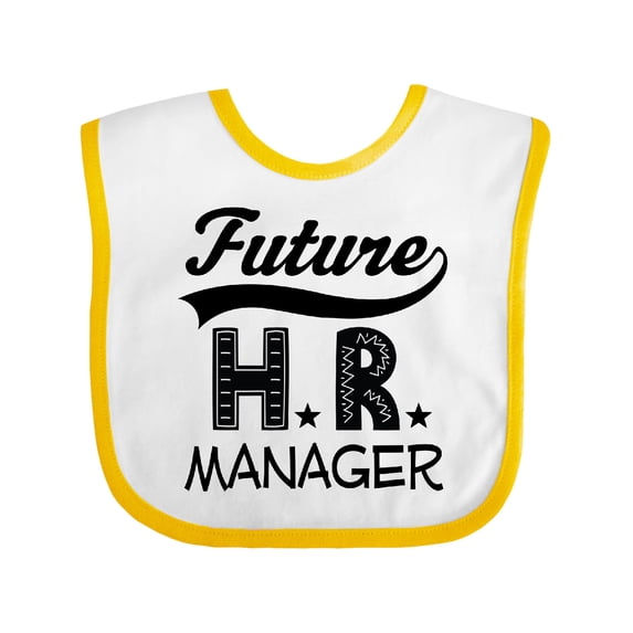 Inktastic Future HR Manager Boys or Girls Baby Bib
