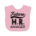thumbnail image 1 of Inktastic Future HR Manager Boys or Girls Baby Bib, 1 of 4