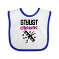 thumbnail image 1 of Inktastic Future Hair Stylist in Training Girls Baby Bib, 1 of 4
