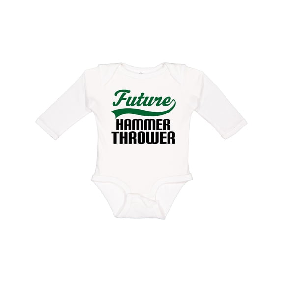 Inktastic Future Hammer Thrower Boys Long Sleeve Baby Bodysuit
