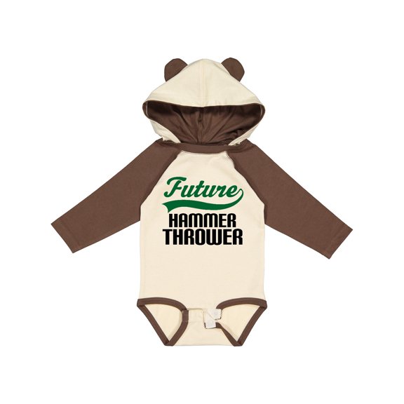 Inktastic Future Hammer Thrower Boys Long Sleeve Baby Bodysuit