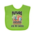 thumbnail image 1 of Inktastic Future Handyman Like Daddy Boys Baby Bib, 1 of 4