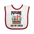 thumbnail image 1 of Inktastic Future Handyman Like Daddy Boys Baby Bib, 1 of 4