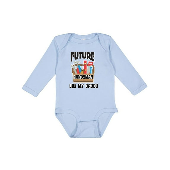 Inktastic Future Handyman Like Daddy Boys Long Sleeve Baby Bodysuit