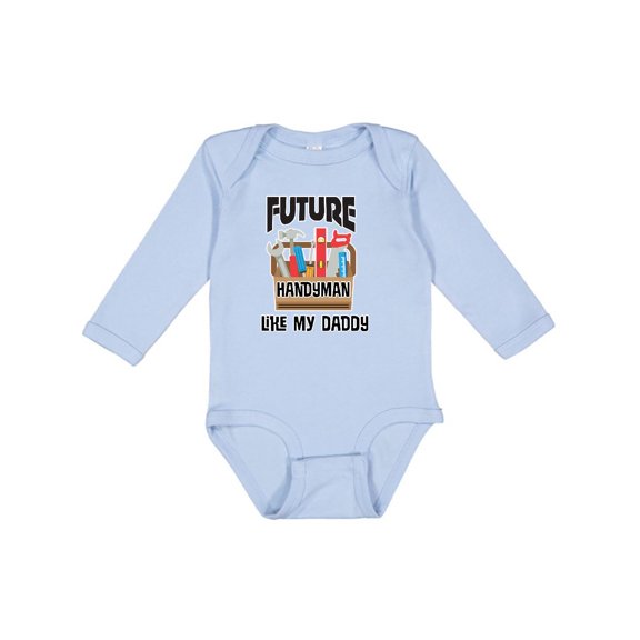 Inktastic Future Handyman Like Daddy Boys Long Sleeve Baby Bodysuit