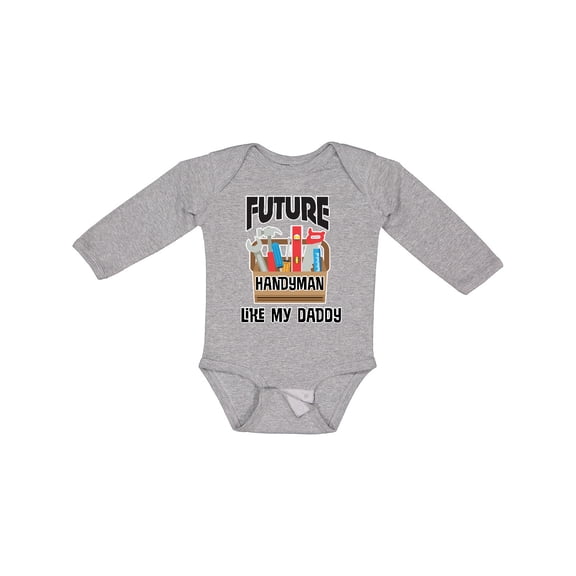 Inktastic Future Handyman Like Daddy Boys Long Sleeve Baby Bodysuit