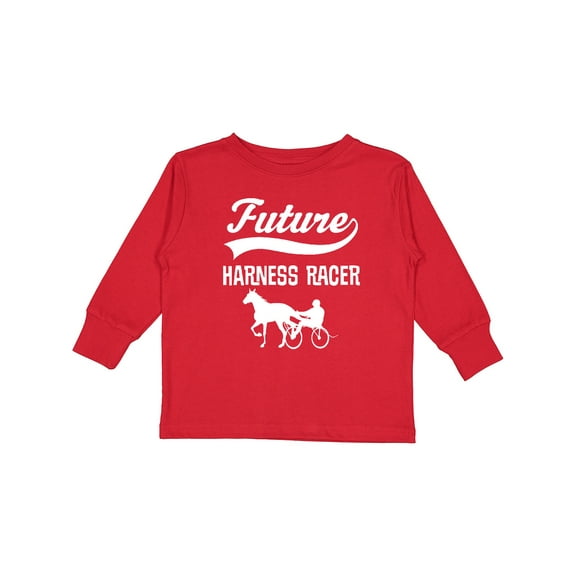 Inktastic Future Harness Racer Horse Racing Boys or Girls Long Sleeve Toddler T-Shirt