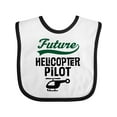thumbnail image 1 of Inktastic Future Helicopter Pilot Boys or Girls Baby Bib, 1 of 4