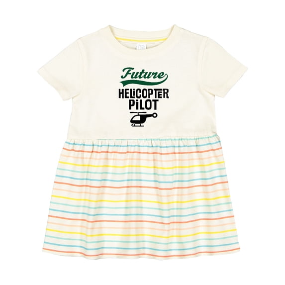 Inktastic Future Helicopter Pilot Girls Baby Dress