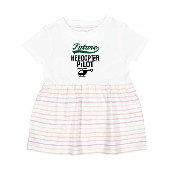 Inktastic Future Helicopter Pilot Girls Baby Dress