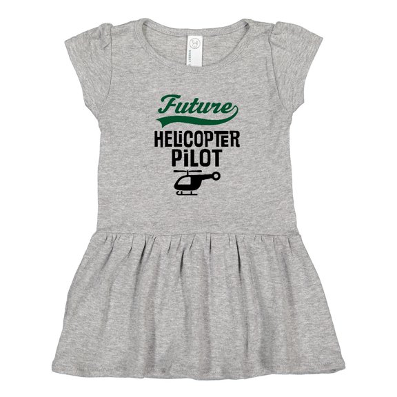 Inktastic Future Helicopter Pilot Girls Toddler Dress