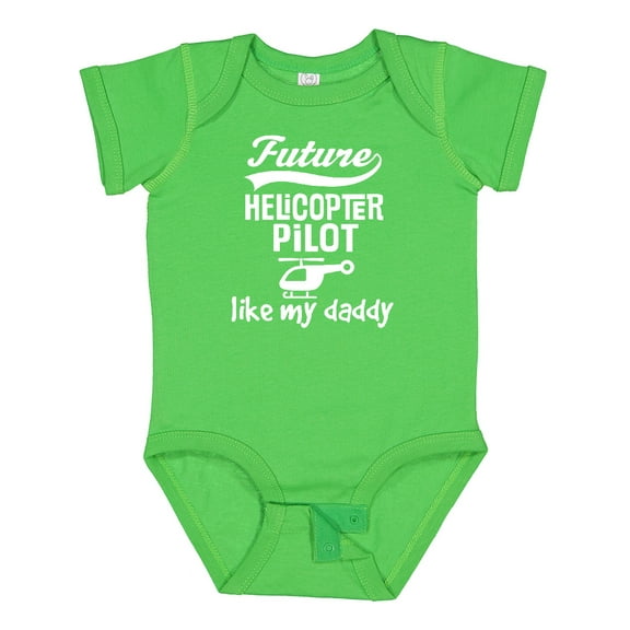 Inktastic Future Helicopter Pilot Like Daddy Boys Baby Bodysuit